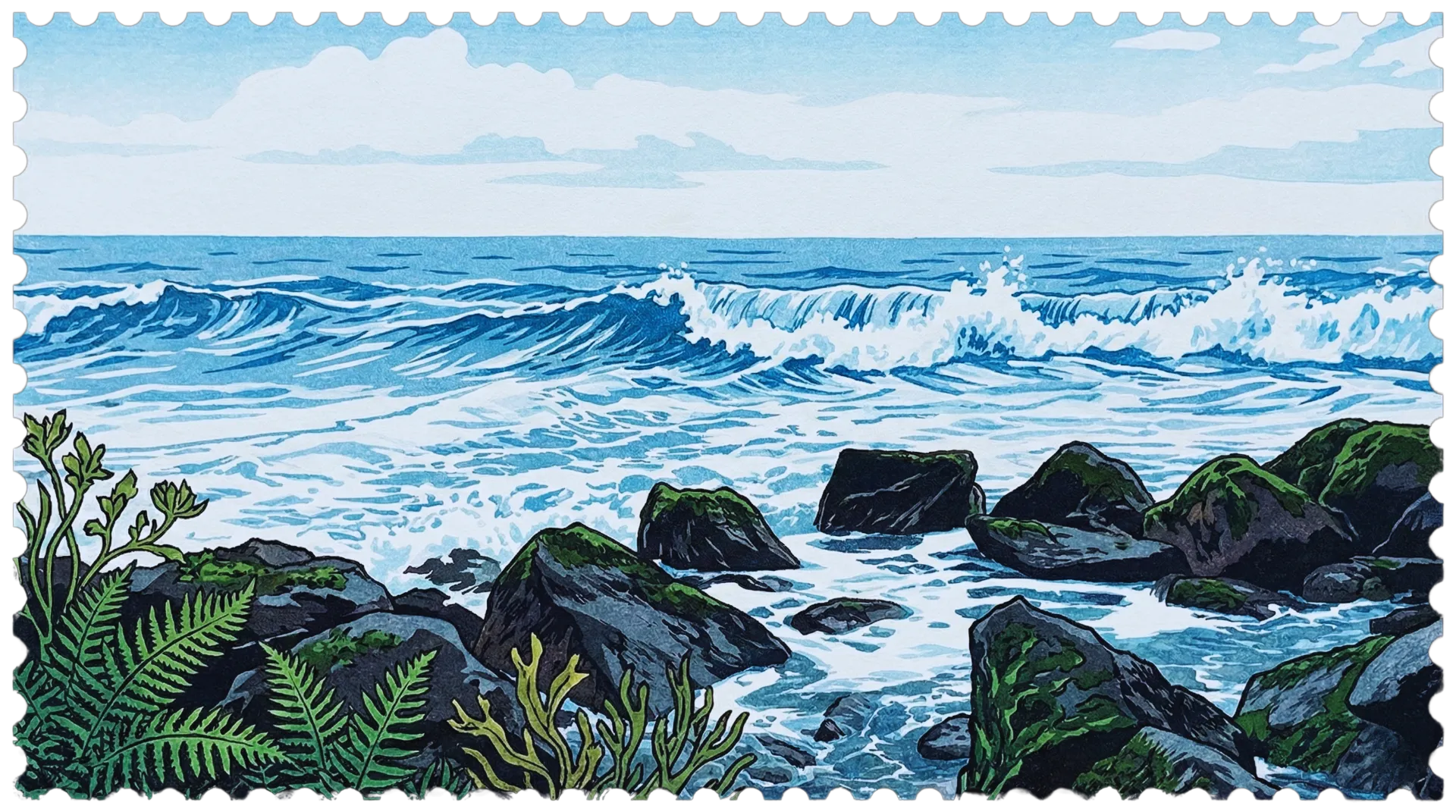 Sea stamp hero
